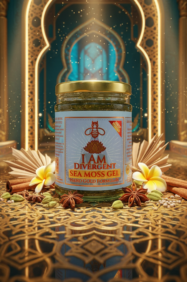 Wildcrafted Zanzibari Sea Moss Gel with Colloidal Gold 500ml