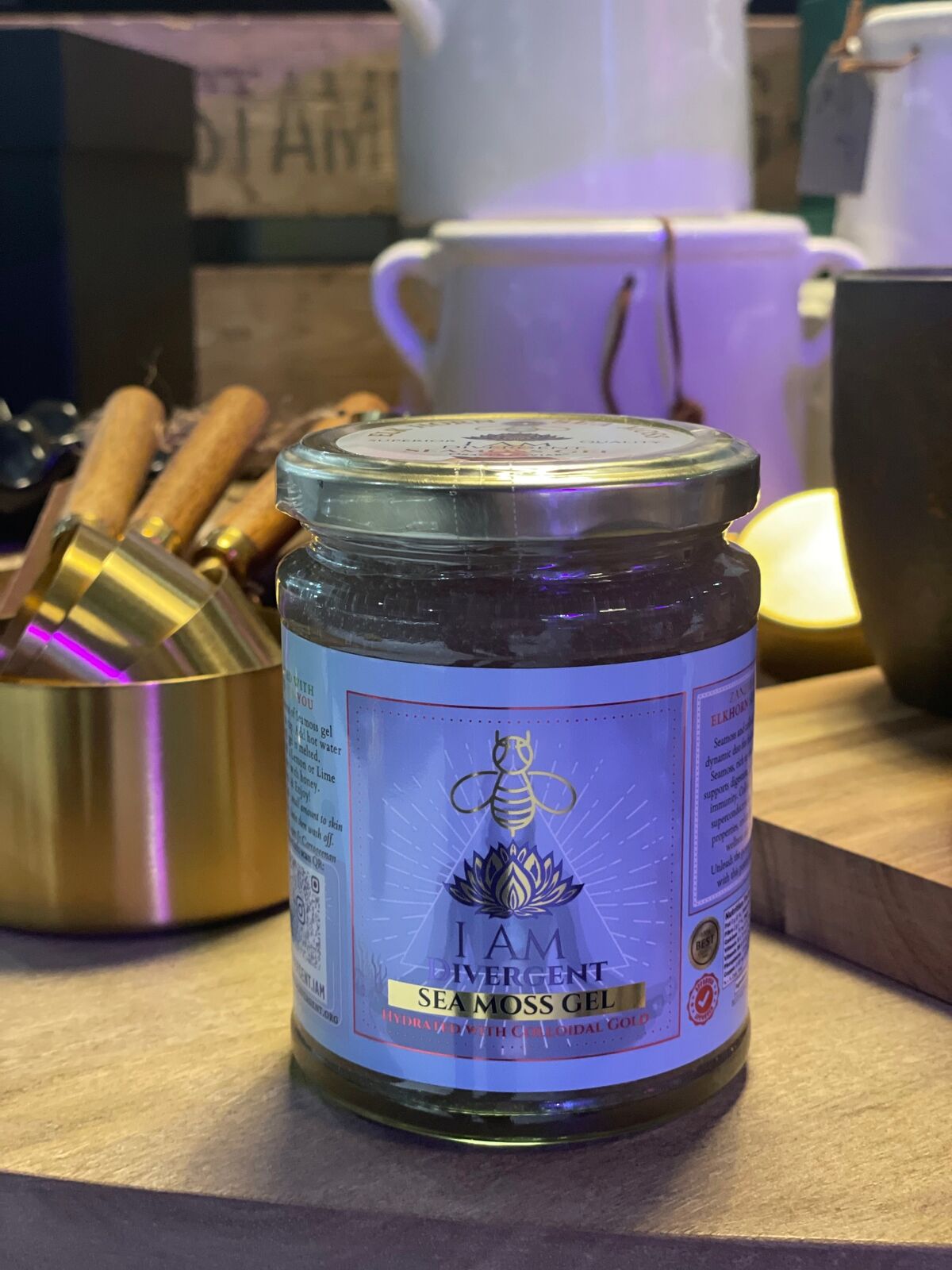 Seamoss Gel 30% off RRP - Colloidal Gold Organic Seamoss Gel 300ml GMO Free