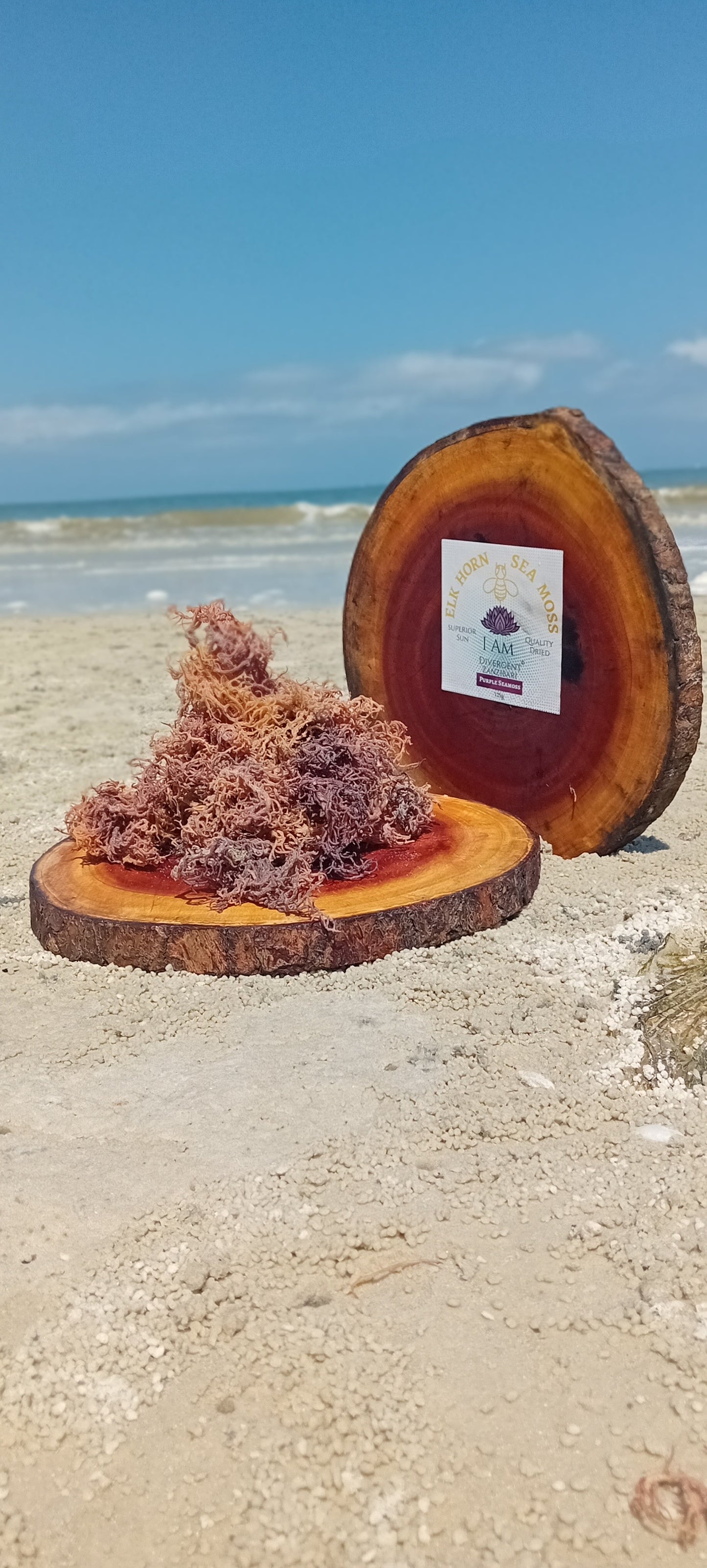 Purple Seamoss 1kg 100% Organic Sea Moss package