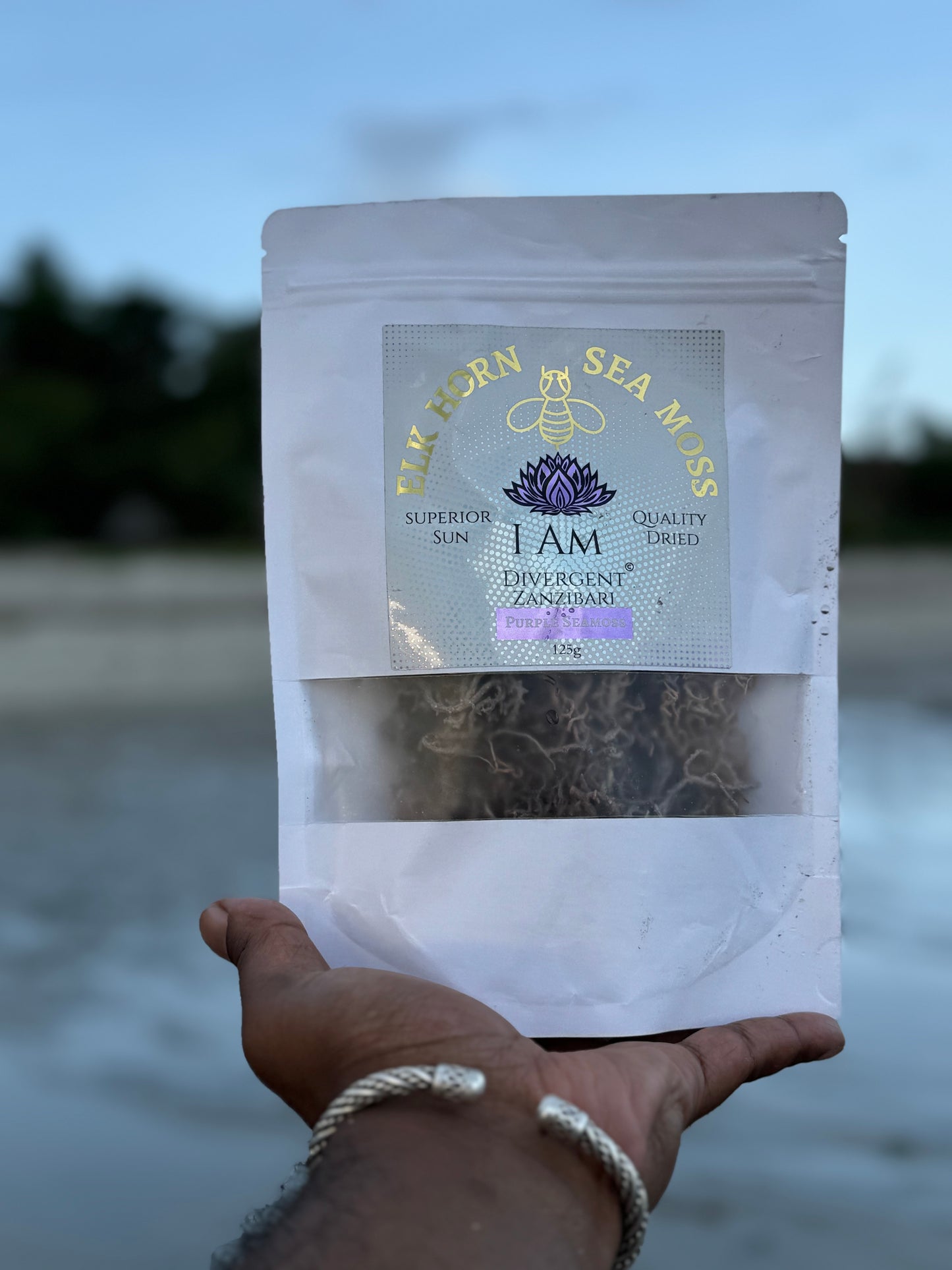 Sea Moss 125g Of Sun Dried Purple Seamoss from Zanzibar