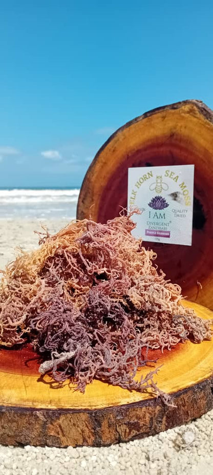 Purple Seamoss 1kg 100% Organic Sea Moss package