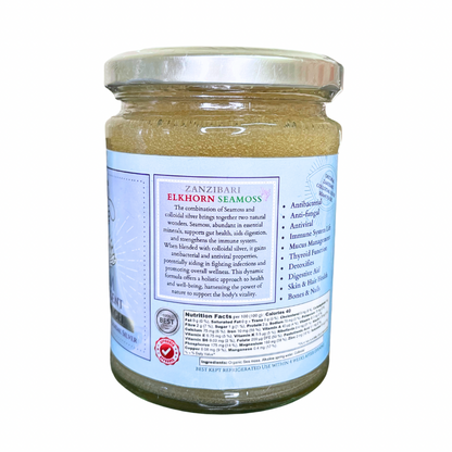 Seamoss Gel 30% OFF RRP- ORGANIC ZANZIBARI SILVER SEAMOSS GEL 300ml VEGAN