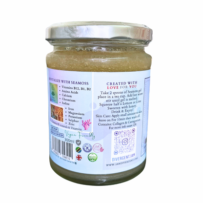 Seamoss Gel 30% OFF RRP- ORGANIC ZANZIBARI SILVER SEAMOSS GEL 300ml VEGAN