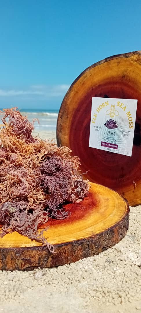 Purple Seamoss 1kg 100% Organic Sea Moss package