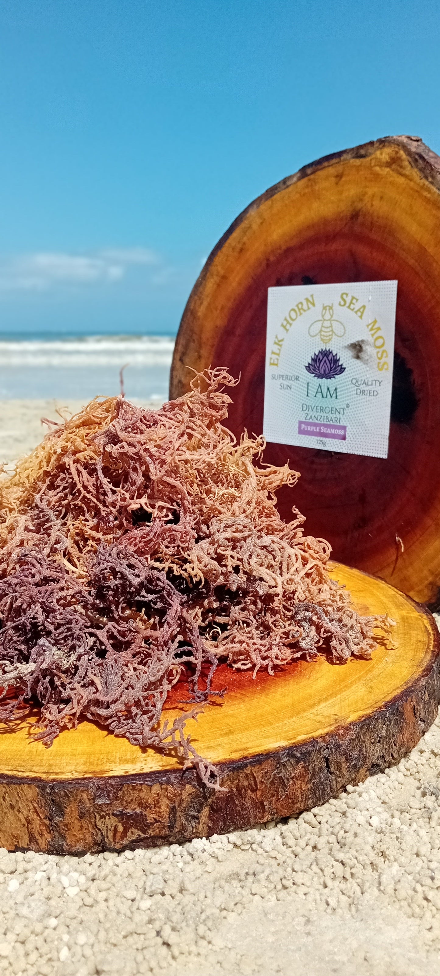 Purple Seamoss 1kg 100% Organic Sea Moss package