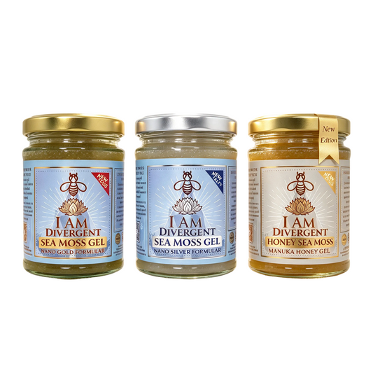 Sea Moss Gel 3-Pack | Nano Gold, Nano Silver & Manuka Honey
