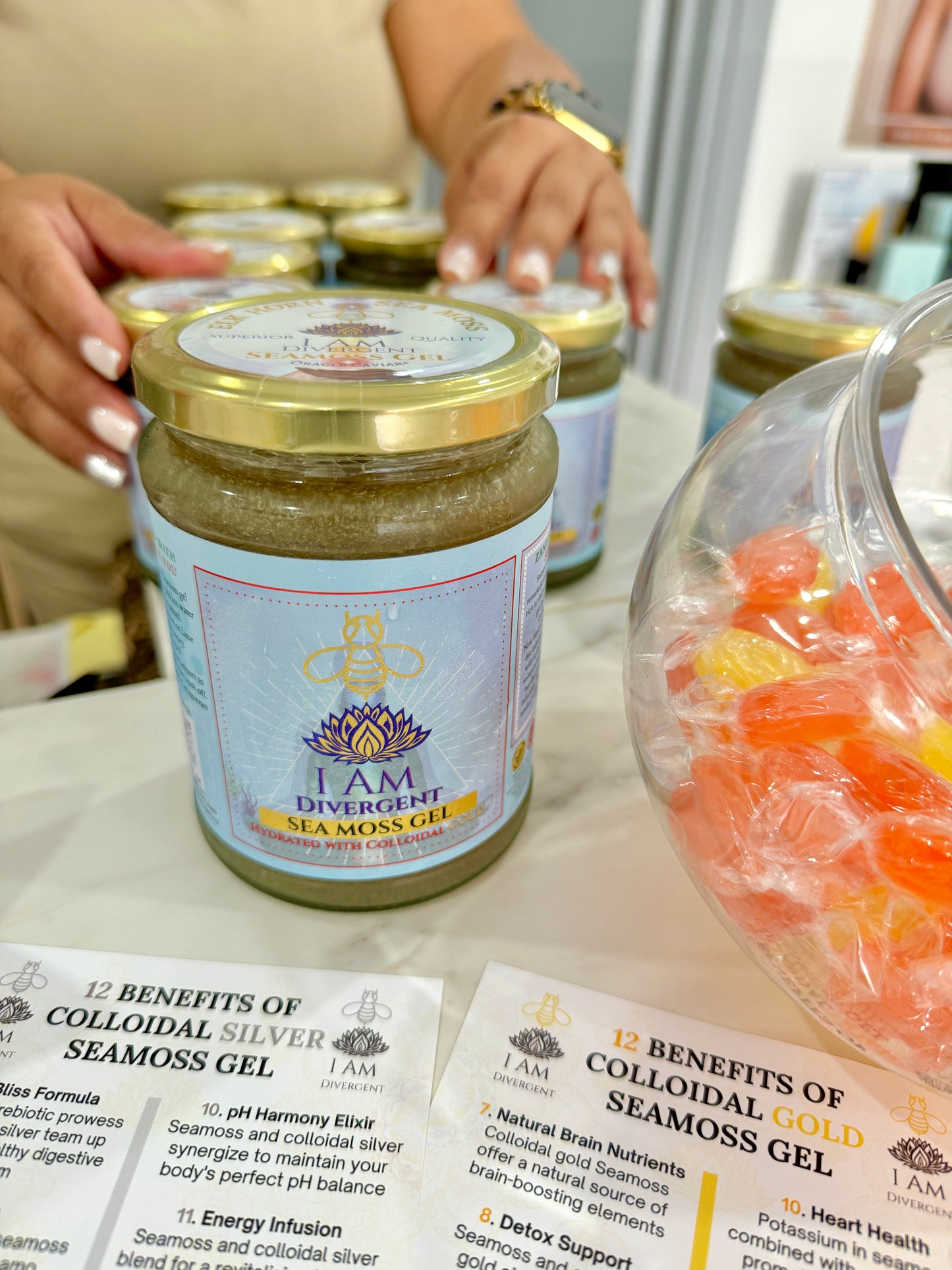 SEAMOSS GEL- Colloidal Gold 500ml - PREMIUM Wildcrafted Oganic Vegan ⭐️⭐️⭐️⭐️⭐️ 48hr Fast Delivery