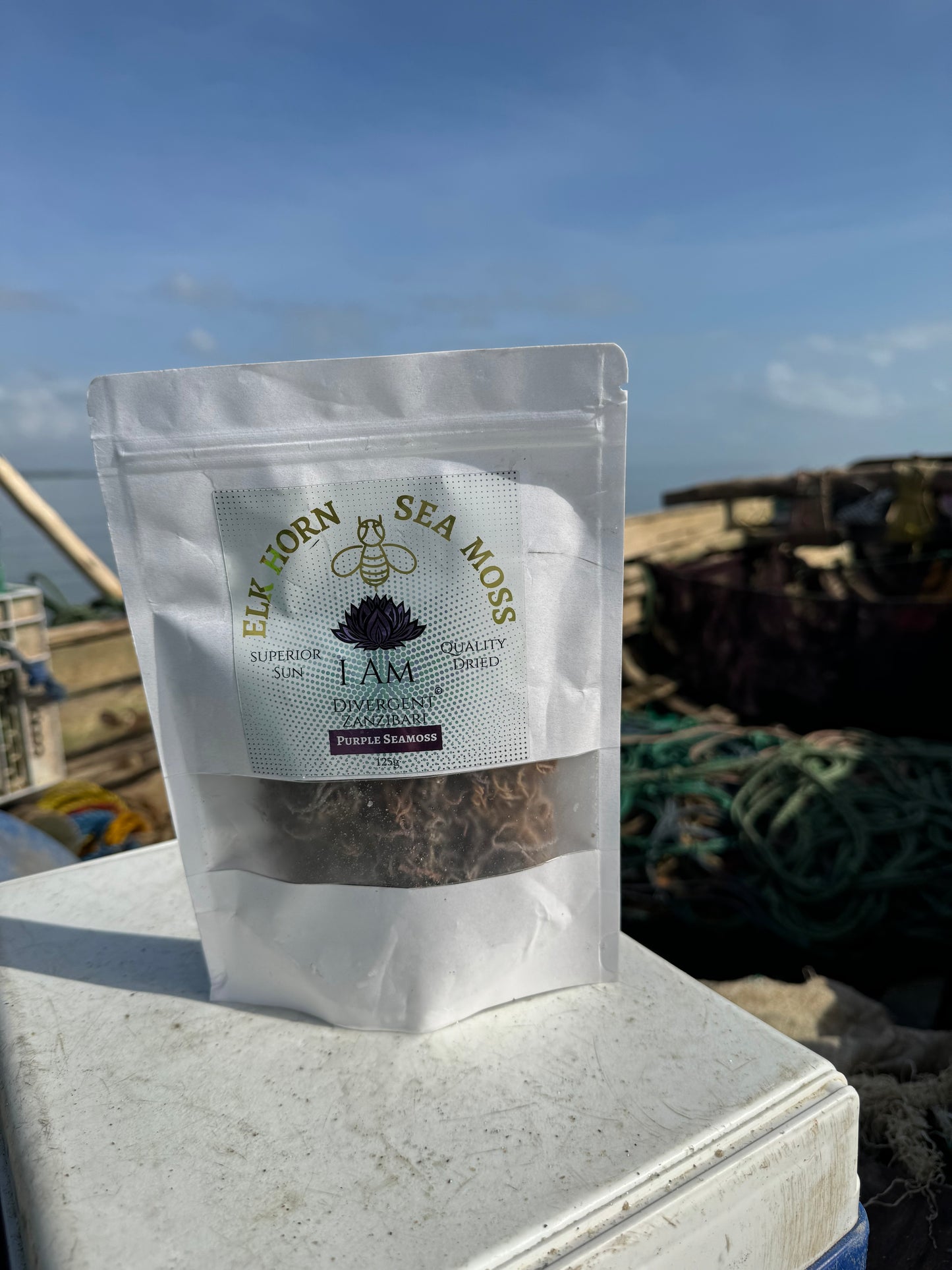 Sea Moss 125g Of Sun Dried Purple Seamoss from Zanzibar