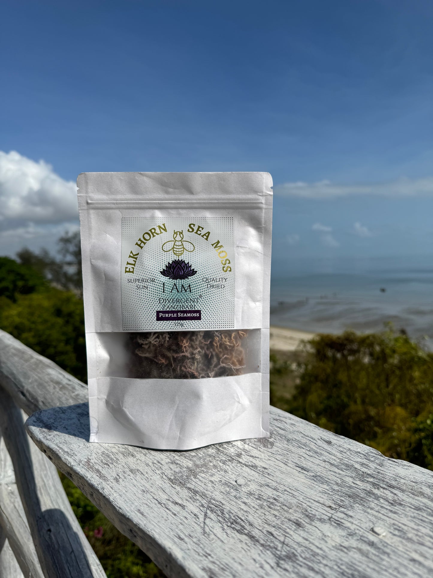 Sea Moss 125g Of Sun Dried Purple Seamoss from Zanzibar