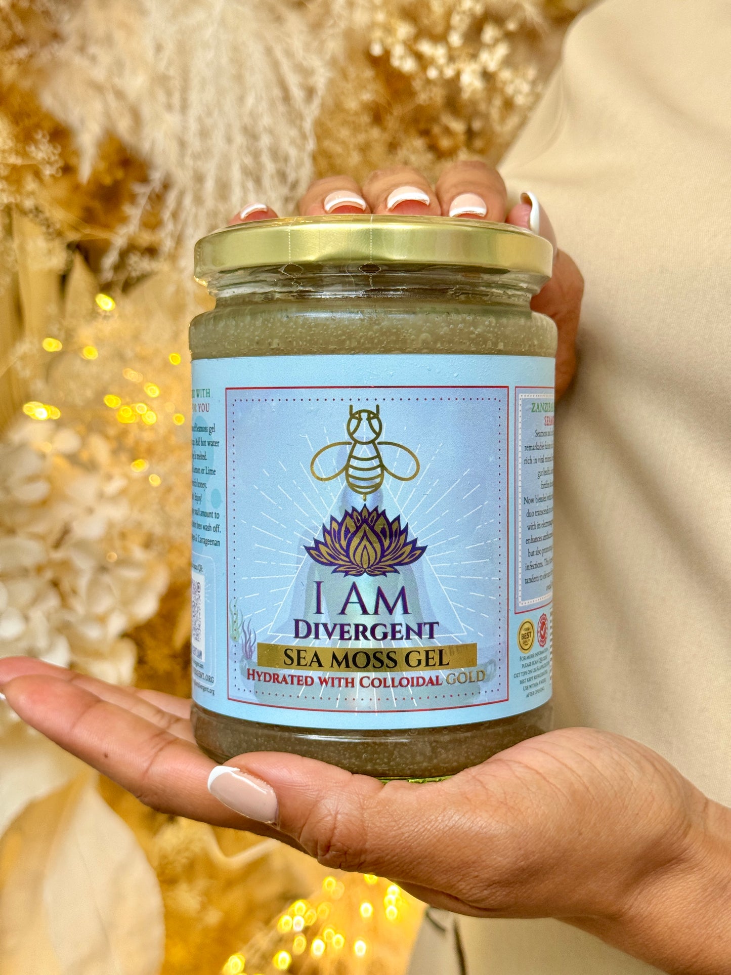 SEAMOSS GEL- Colloidal Gold 500ml - PREMIUM Wildcrafted Oganic Vegan ⭐️⭐️⭐️⭐️⭐️ 48hr Fast Delivery